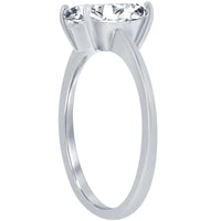 Classic Women's 4-Prong 8mm Emerald-Cut CZ Ring - W-2850 ,