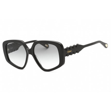 Chloe Women's Sunglasses - Black Geometric Full Rim Plastic Frame | CH0210S 001 ,