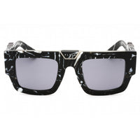 Philipp Plein Men's Sunglasses - Marbled Black Acetate Square Frame | SPP092M Z21G ,