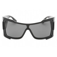 Versace Women's Sunglasses - Black Shield Shape Frame Dark Grey Lens | 0VE4451 GB1/87 ,