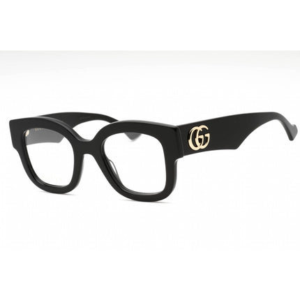 Gucci Women's Eyeglasses - Black Plastic Square Shape Frame Clear Lens | GG1423O 001 ,