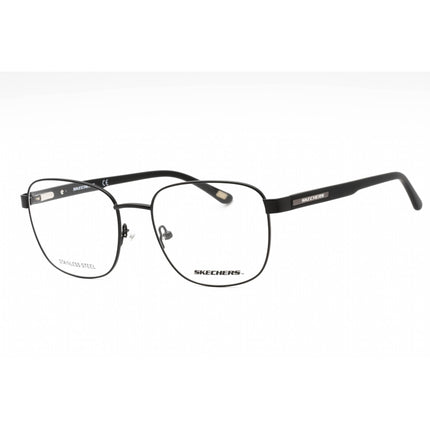 Skechers Men's Eyeglasses - Matte Black Metal Square Shape Full Rim Frame | SE3330 002 ,