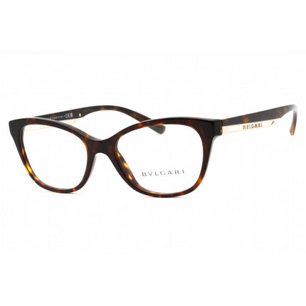 Bvlgari Women's Eyeglasses - Havana Plastic Full Rim Cat Eye Shape Frame | 0BV4211 504 ,