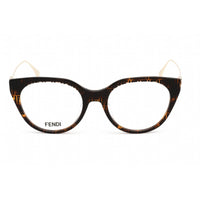 Fendi Men's Eyeglasses - Colored Havana Plastic Cat Eye Full Rim Frame | FE50010I 055 ,
