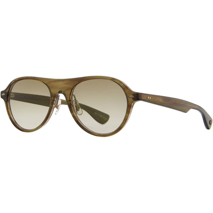 Garrett Leight Women's Sunglasses - Olive Tortoise Aviator Full Rim | ECKHART OT/OG ,