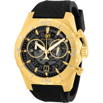 Technomarine Men's Watch - Reef Shark Chrono Black and Transparent Dial | TM-519008 ,
