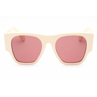 Chloe Women's Sunglasses - Ivory Square Full Rim Plastic Frame Red Lens | CH0233S 003 ,