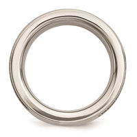 Titanium Black IP-plated Cable and Diamonds 10mm Brushed Band | TB265AA ,