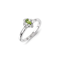 Sterling Silver Stackable Expressions Peridot Ring | QSK1282 ,