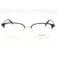 Salvatore Ferragamo Men's Eyeglasses - Gold/Brown Metal Full Rim Frame | SF2225 704 ,