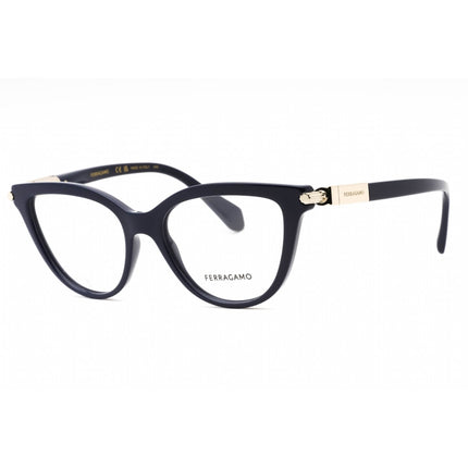 Salvatore Ferragamo Women's Eyeglasses - Blue Navy Cat Eye Full Rim Frame | SF2974 414 ,