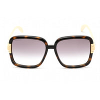 Gucci Women's Sunglasses - Havana Yellow Plastic Square Full Rim Frame | GG1066S 004 ,