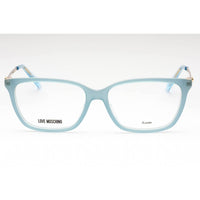 Moschino Love Women's Eyeglasses - Azure Acetate Rectangular Full Rim | MOL550 MVU ,