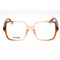 Moschino Love Women's Eyeglasses - Brown Peach Plastic Butterfly Frame | MOL597 MS5 ,