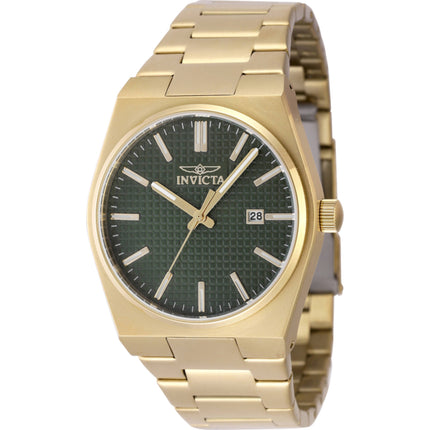 Invicta Men's Watch - Speedway Quartz Green Dial Yellow Gold Steel Bracelet | 48399 ,