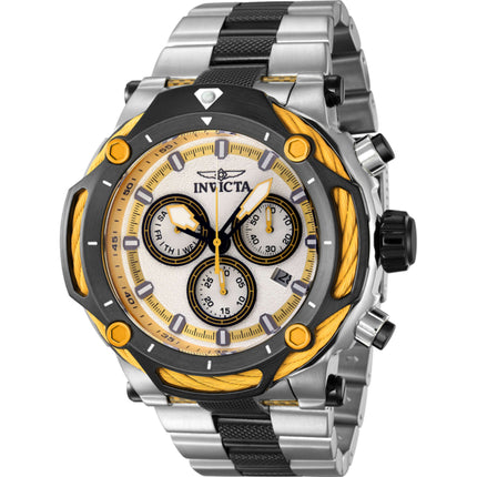 Invicta Men's Watch - Bolt Quartz Chronograph Black and Silver Dial Bracelet | 42116 ,