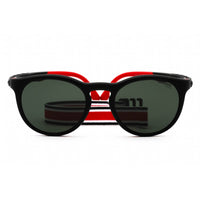 Carrera Unisex Sunglasses - Matte Black Acetate Round Frame | HYPERFIT 18/S 0003 QT ,