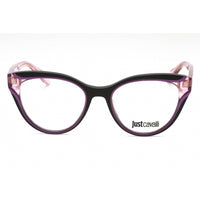 Just Cavalli Women's Eyeglasses - Black Transparent Purple Full Rim | VJC001V 04G2 ,
