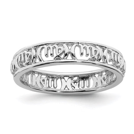 Sterling Silver Stackable Expressions Virgo Zodiac Ring | QSK2019 ,