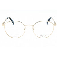 Tous Women's Eyeglasses - Shiny Red Gold Metal Round Full Rim Frame | VTO443 0SN9 ,