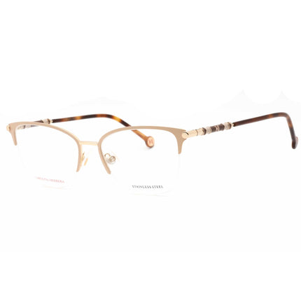 Carolina Herrera Women's Eyeglasses - Gold Nude Metal Cat Eye Frame | CH 0033 0BKU 00 ,