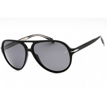 David Beckham Men's Sunglasses - Black Aviator Acetate Frame Grey Lens | DB 1091/S 807 ,