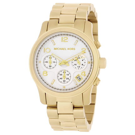Michael Kors MK5305 Women's Chronograph Gold Tone SS Watch ,