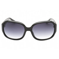 Guess Factory Women's Sunglasses - Shiny Black Rectangular Plastic Frame | GF6121 01B ,