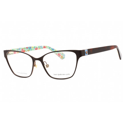 Kate Spade Women's Eyeglasses - Brown Cat Eye Frame Clear Demo Lens | IVIE 009Q 00 ,