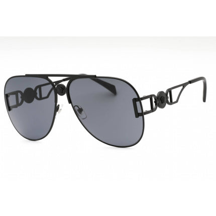 Versace Unisex Sunglasses - Matte Black Metal Full Rim Frame | 0VE2255 126187 ,