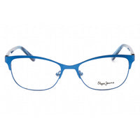 Pepe Jeans Women's Eyeglasses - Blue Metal Cat Eye Frame Clear Demo Lens | PJ1389 C2 ,