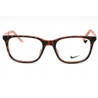 Nike Unisex Eyeglasses - Tortoise/Rose Whisper Plastic Rectangular | NIKE 7255 239 ,