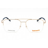 Timberland Men's Eyeglasses - Pale Gold Pilot Metal Half Rim Frame | TB1772 032 ,