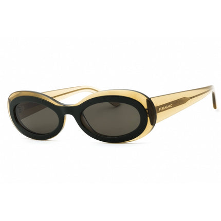 Salvatore Ferragamo Women's Sunglasses - Transparent Khaki/Green Frame | SF2003S 327 ,
