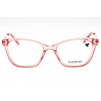 Bebe Women's Eyeglasses - Pink Crystal Acetate Full Rim Cat Eye Frame | BB5203 689 ,