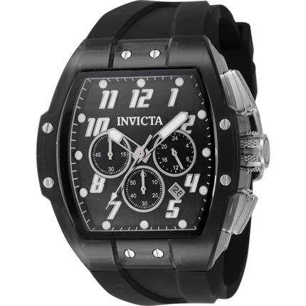 Invicta Men's Watch - S1 Rally Quartz Chronograph Black Dial Silicone Strap | 45480 ,