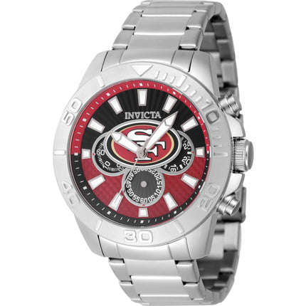 Invicta Men's Watch - NFL San Francisco 49ers Red and Black Steel Bracelet | 47935 ,
