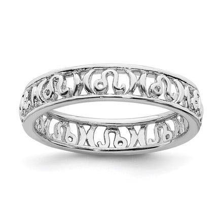 Sterling Silver Stackable Expressions Leo Zodiac Ring | QSK2022 ,