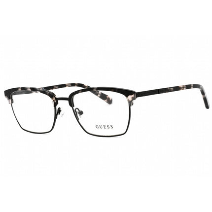 Guess Men's Eyeglasses - Grey/Other Rectangular Metal Full Rim Frame | GU50062 020 ,