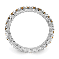 Sterling Silver Stackable Expressions Citrine Ring | QSK360 ,