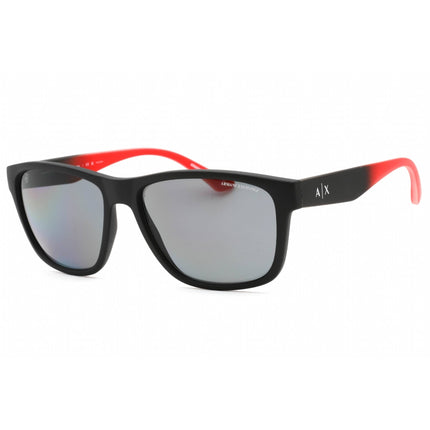 Armani Exchange Men's Sunglasses - Matte Black Square Plastic Frame | 0AX4135S 807881 ,