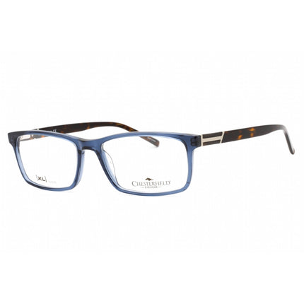 Chesterfield Men's Eyeglasses - Blue Crystal Plastic Full Rim Frame | CH 75XL 0OXZ 00 ,