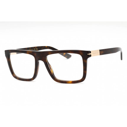 Gucci Men's Eyeglasses - Havana Plastic Rectangular Full Rim Frame | GG1504O 006 ,