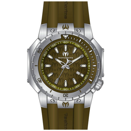 Technomarine Men's Watch - Manta Sea Quartz Green Dial Silicone Strap | TM-224008 ,