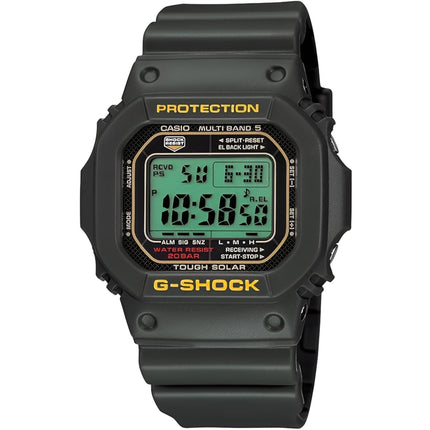 Casio Men's Watch - G-Shock Tough Solar Dark Green Resin Strap Digital | GWM5600A-3 ,