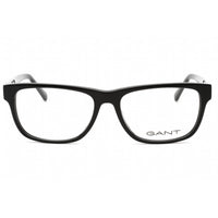 Gant Men's Eyeglasses - Shiny Black Plastic Rectangular Full Rim Frame | GA3272 001 ,
