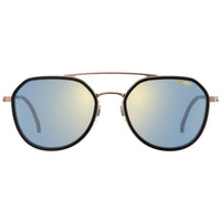 Carrera Unisex Sunglasses - Black Gold Copper Metal Frame Blue Sp Lens | 1028/GS 26S ,