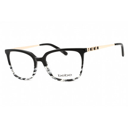 Bebe Women's Eyeglasses - Jet Animal Plastic Full Rim Square Shape Frame | BB5197 001 ,