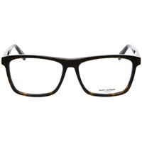 Saint Laurent Men's Eyeglasses - Havana Rectangular Shape Frame Demo Lens | SL505F 002 ,