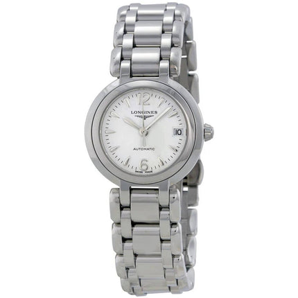 Longines Women's Watch - Primaluna Automatic White Dial Silver Bracelet | L81114166 ,